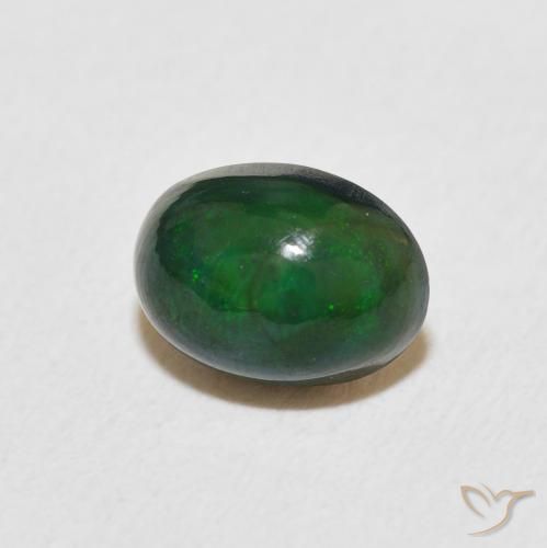 0.60 ct Multicolor Opal Stone, Natural Opal in Oval Cabochon Shape for Sale