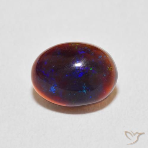 0.83ct Natural Multicolor Opal, Oval, Opaque