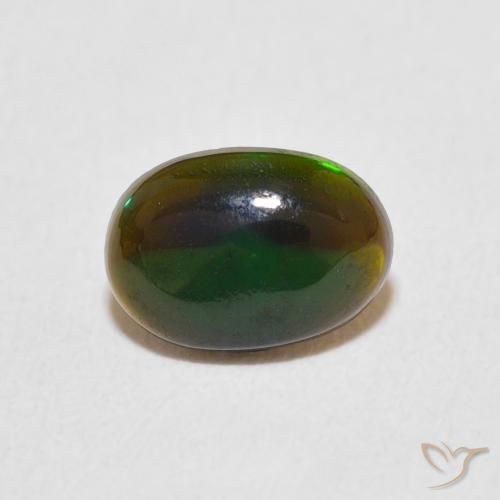 0.43ct Natural Multicolor Opal, Oval, Opaque