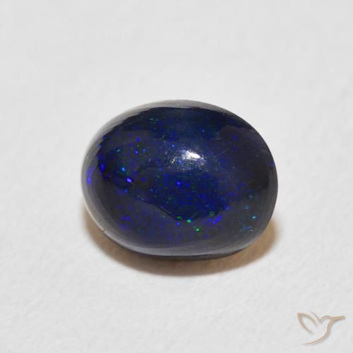 0.92 ct Multicolor Opal Stone, Natural Opal in Oval Cabochon Shape for Sale