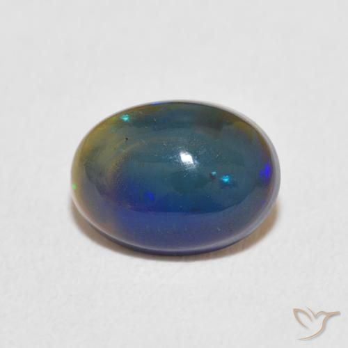 0.87ct Natural Multicolor Opal, Oval, Opaque