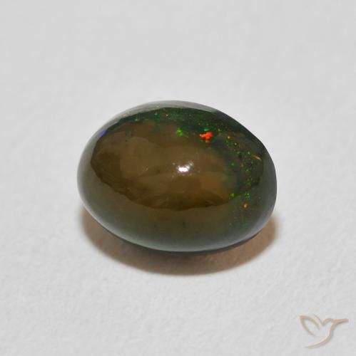 1.19 ct Multicolor Opal Stone, Natural Opal in Oval Cabochon Shape for Sale