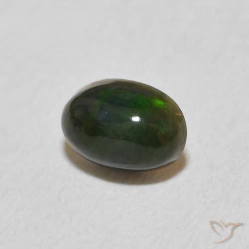 0.31 ct Multicolor Opal Stone, Natural Opal in Oval Cabochon Shape for Sale