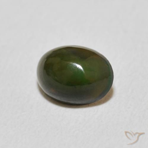 0.50 ct Multicolor Opal Stone, Natural Opal in Oval Cabochon Shape for Sale