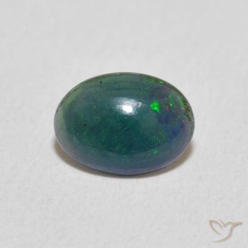0.27ct Natural Multicolor Opal, Oval, Opaque, Photo A