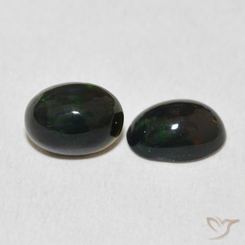 1.54 ctw Multicolor Opal Stones, Natural Opal in Oval Cabochon Shape for Sale
