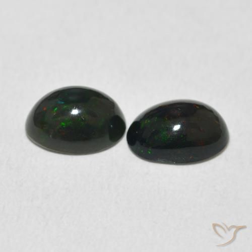 Opal Gemstones in 8 x 6 mm (calibrated) Size for Sale, Opal Stones in Multicolor Color