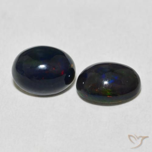 2.37 ctw Multicolor Opal Stones, Natural Opal in Oval Cabochon Shape for Sale