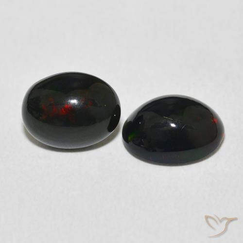 2.23 ctw Multicolor Opal Stones, Natural Opal in Oval Cabochon Shape for Sale