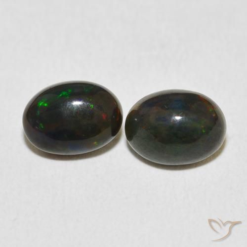 1.70ctw Natural Multicolor Opal, Oval, Opaque