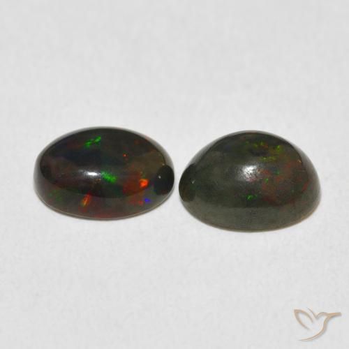 Opal Gemstones in 8 x 6 mm (calibrated) Size for Sale, Opal Stones in Multicolor Color