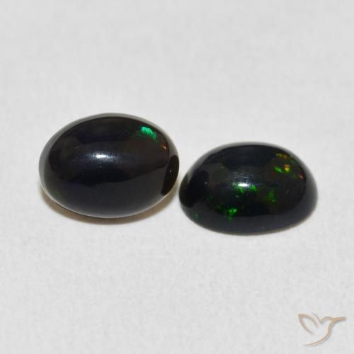 1.53 ctw Multicolor Opal Stones, Natural Opal in Oval Cabochon Shape for Sale