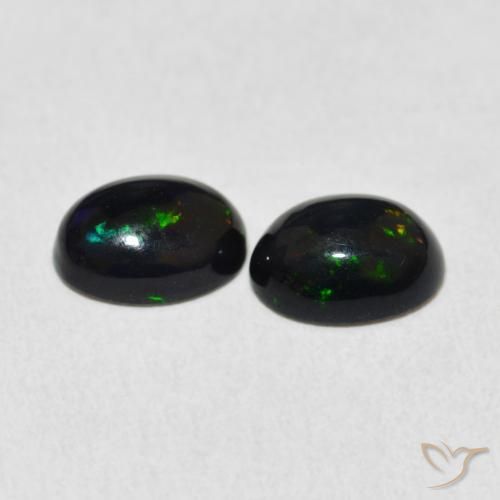Opal Gemstones in 8 x 6 mm (calibrated) Size for Sale, Opal Stones in Multicolor Color