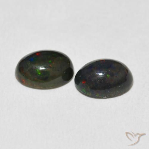 Opal Gemstones in 8 x 6 mm (calibrated) Size for Sale, Opal Stones in Multicolor Color
