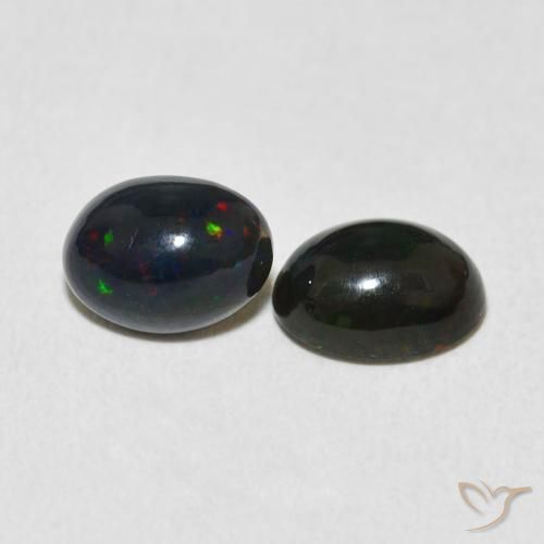 1.58 ctw Multicolor Opal Stones, Natural Opal in Oval Cabochon Shape for Sale