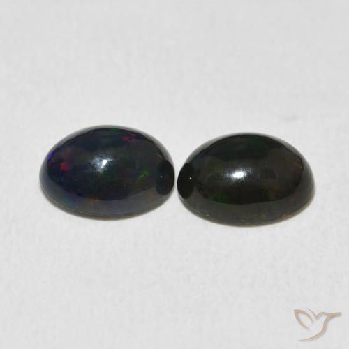 Opal Gemstones in 8 x 6 mm (calibrated) Size for Sale, Opal Stones in Multicolor Color
