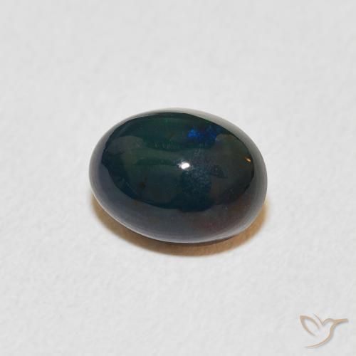 0.98 ct Multicolor Opal Stone, Natural Opal in Oval Cabochon Shape for Sale