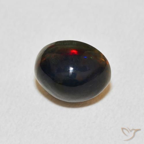 1.49 ct Multicolor Opal Stone, Natural Opal in Oval Cabochon Shape for Sale
