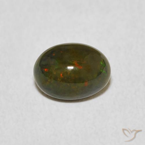 0.51ct Natural Multicolor Opal, Oval, Opaque