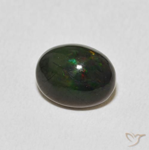 1.21 ct Multicolor Opal Stone, Natural Opal in Oval Cabochon Shape for Sale