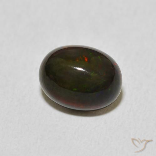 1.42 ct Multicolor Opal Stone, Natural Opal in Oval Cabochon Shape for Sale