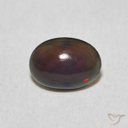 0.38ct Natural Multicolor Opal, Oval, Opaque, Photo A