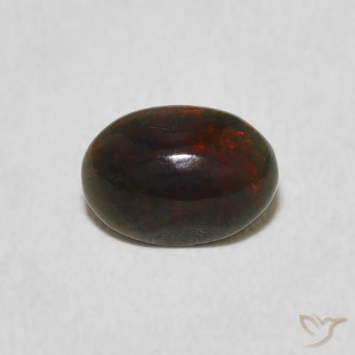 0.46ct Natural Multicolor Opal, Oval, Opaque, Photo A