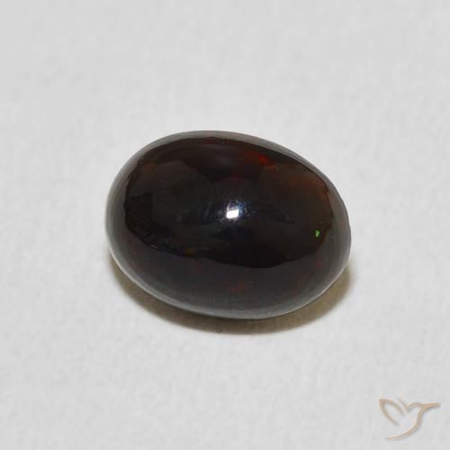 0.76 ct Multicolor Opal Stone, Natural Opal in Oval Cabochon Shape for Sale