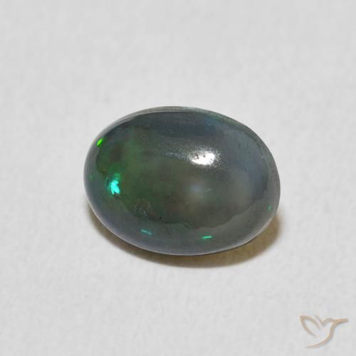 0.89 ct Multicolor Opal Stone, Natural Opal in Oval Cabochon Shape for Sale