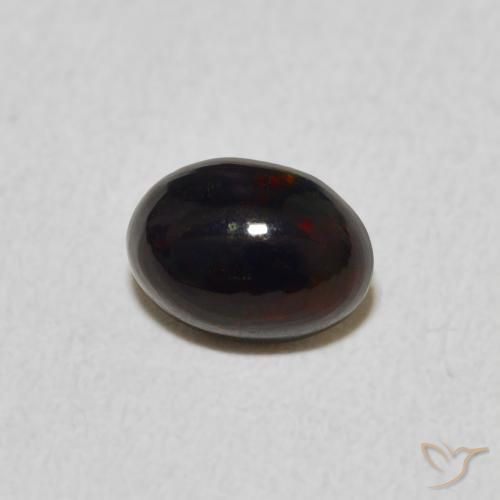 0.46 ct Multicolor Opal Stone, Natural Opal in Oval Cabochon Shape for Sale