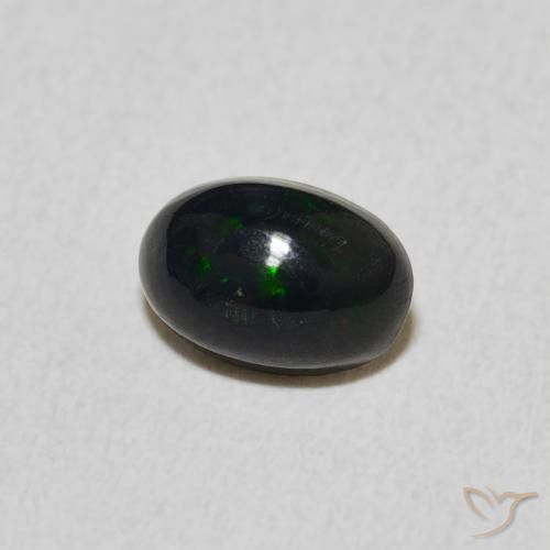 0.48 ct Multicolor Opal Stone, Natural Opal in Oval Cabochon Shape for Sale