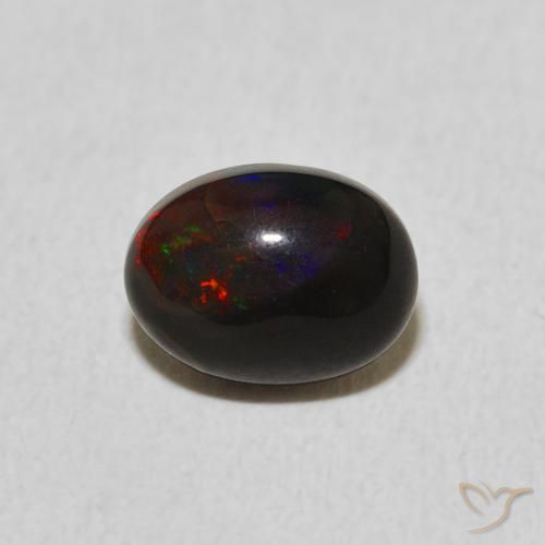 0.87ct Natural Multicolor Opal, Oval, Opaque