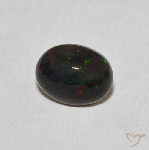 0.95 ct Multicolor Opal Stone, Natural Opal in Oval Cabochon Shape for Sale