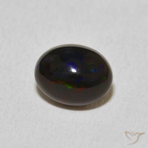 0.86 ct Multicolor Opal Stone, Natural Opal in Oval Cabochon Shape for Sale