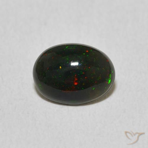 0.58ct Natural Multicolor Opal, Oval, Opaque