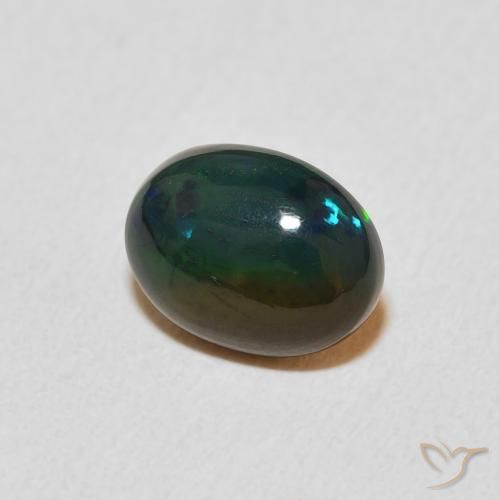 1.14 ct Multicolor Opal Stone, Natural Opal in Oval Cabochon Shape for Sale
