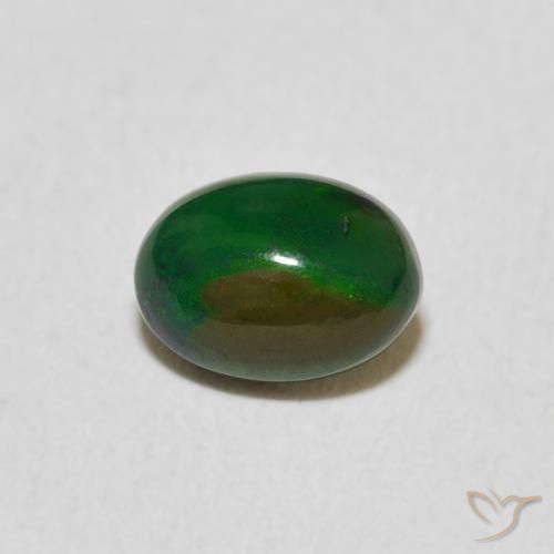 0.53ct Natural Multicolor Opal, Oval, Opaque