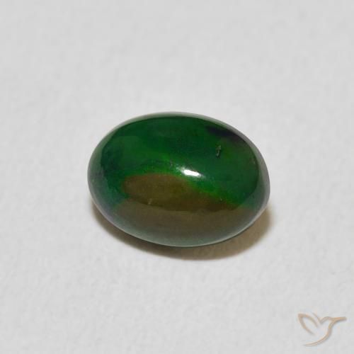0.53 ct Multicolor Opal Stone, Natural Opal in Oval Cabochon Shape for Sale