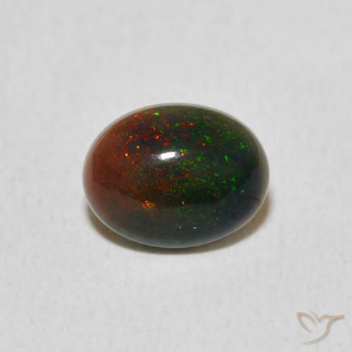 0.51ct Natural Multicolor Opal, Oval, Opaque