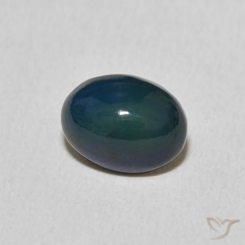 1.27 ct Multicolor Opal Stone, Natural Opal in Oval Cabochon Shape for Sale