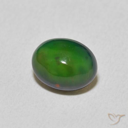 1.54 ct Multicolor Opal Stone, Natural Opal in Oval Cabochon Shape for Sale