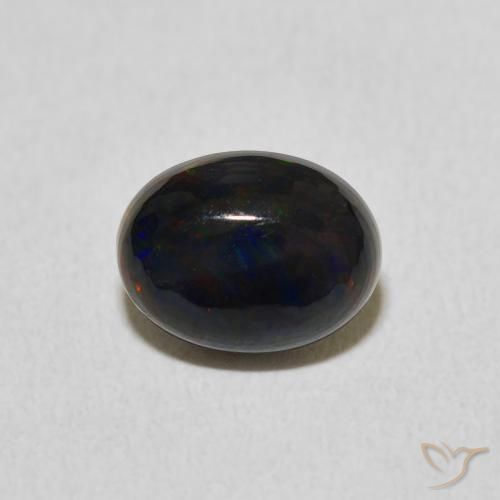 1.23 ct Multicolor Opal Gemstone, Opal Gem in Oval Cabochon Shape for Sale.