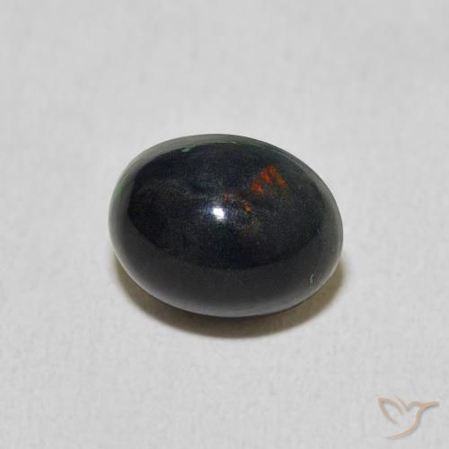 1.32 ct Multicolor Opal Stone, Natural Opal in Oval Cabochon Shape for Sale