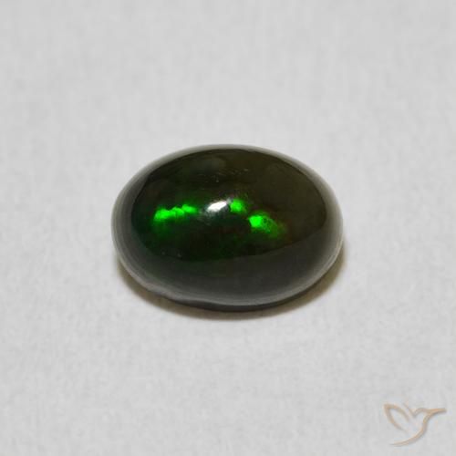 0.77 ct Multicolor Opal Gemstone, Opal Gem in Oval Cabochon Shape for Sale.