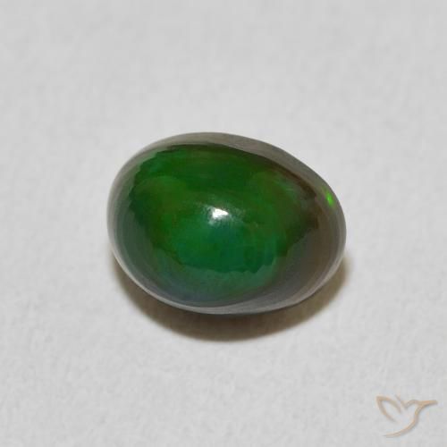 1.23 ct Multicolor Opal Stone, Natural Opal in Oval Cabochon Shape for Sale