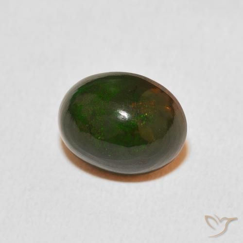 1.96 ct Multicolor Opal Stone, Natural Opal in Oval Cabochon Shape for Sale