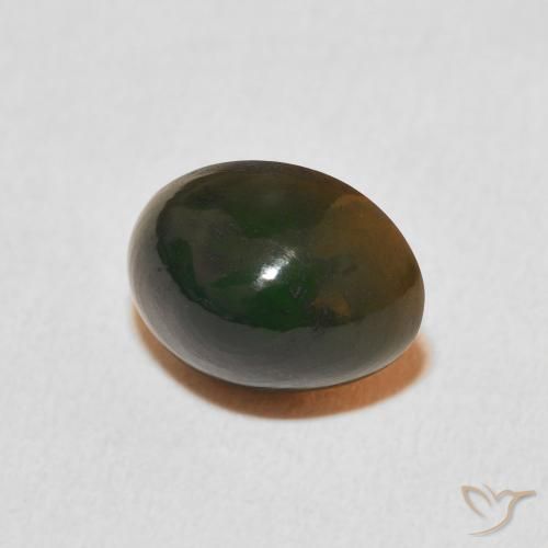 1.94 ct Multicolor Opal Stone, Natural Opal in Oval Cabochon Shape for Sale