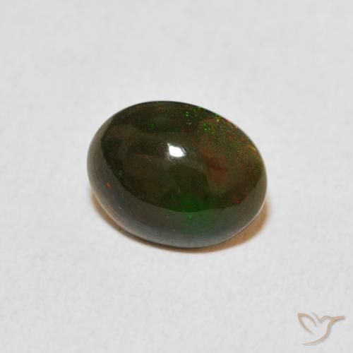 1.03 ct Multicolor Opal Stone, Natural Opal in Oval Cabochon Shape for Sale