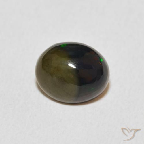1.29 ct Multicolor Opal Stone, Natural Opal in Oval Cabochon Shape for Sale