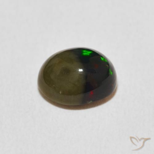 Opal Gemstone in 8.4 x 7 mm Size for Sale, Opal Stone in Multicolor Color